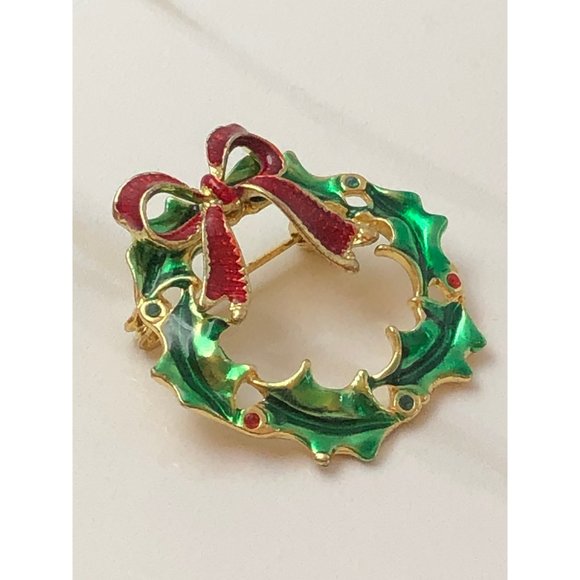 Vintage Wreath Brooch/Pin - Picture 2 of 4